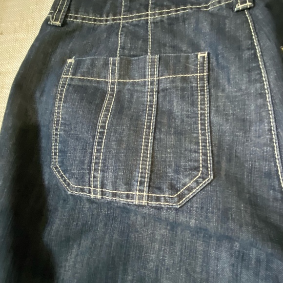 Riders By Lee Womens Denim Cargo Bermuda Vacation Casual Short- Sz- 14 - Picture 5 of 16